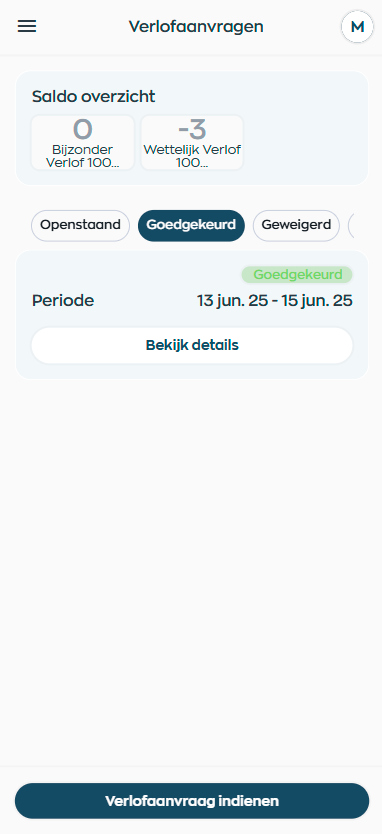 Verlofaanvraag en teamplanning in één overzicht